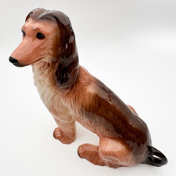 Kingston Pottery England Hand Painted Afghan Dog Statue Figurine - Picture 4 of 13